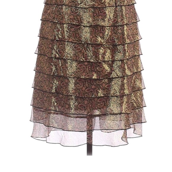 Adrianna Paisley metallic silk Cocktail Dress - Picture 5 of 8